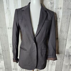 MM LaFleur Size 0 Black Fitted Blazer Jacket